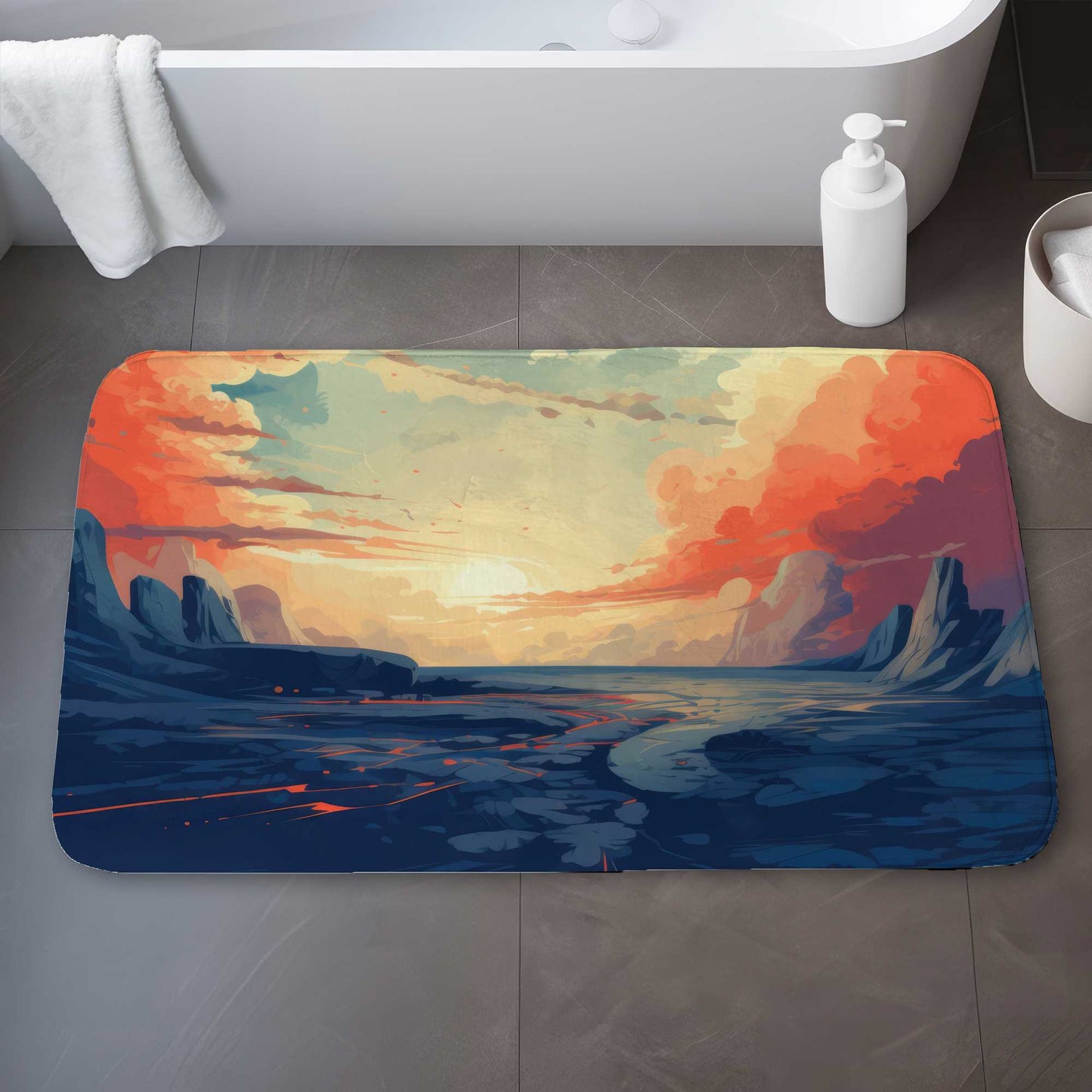 Enfin Tapis de Bain Clair | Tapis Décoratif Doux et Élégant