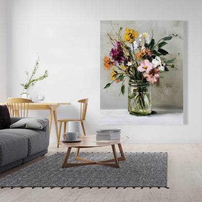 Still Life Green Canvas | Elegant Home Decor Art Piece