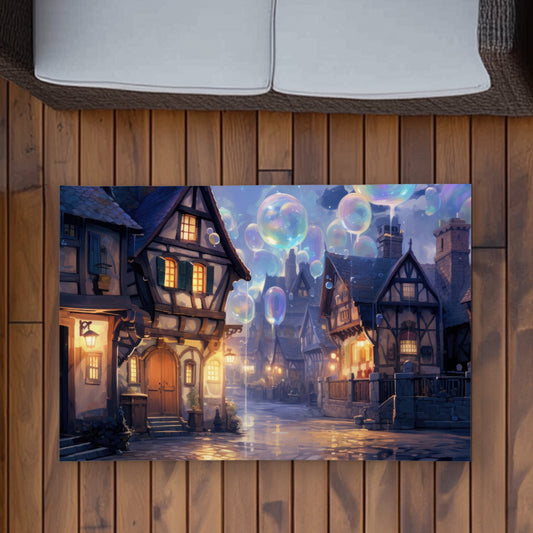 Bloopy Town - Purple Outdoor Area Rug for Home Decor