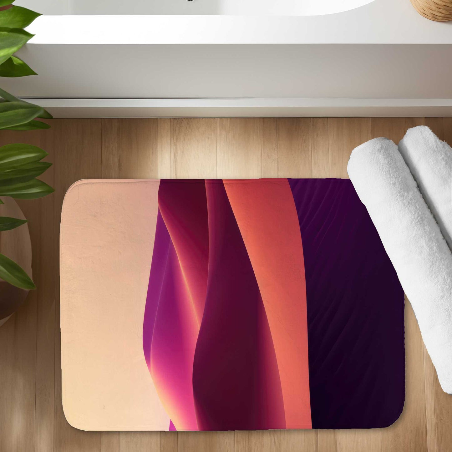 Deep Dunes Purple Bath Mat | Cozy Home Decor Essential
