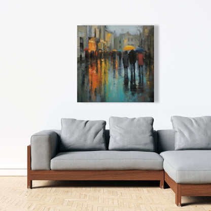 Rainy Day Yellow Canvas - Brighten Your Home Decor Today