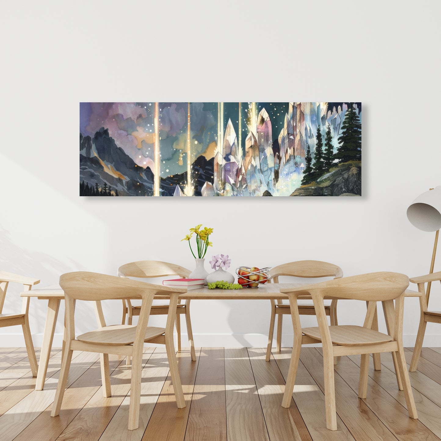 Magical beams - 32"x32" Canvas