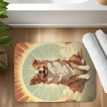Pats and Smiles Beige Bath Mat - Stylish Home Decor Accent