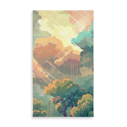 Crystal Winds Blue Indoor Outdoor Tablecloth for Home Decor