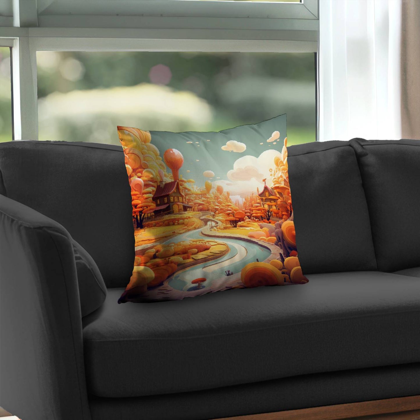 Honey land - Throw pillow - Print on demand