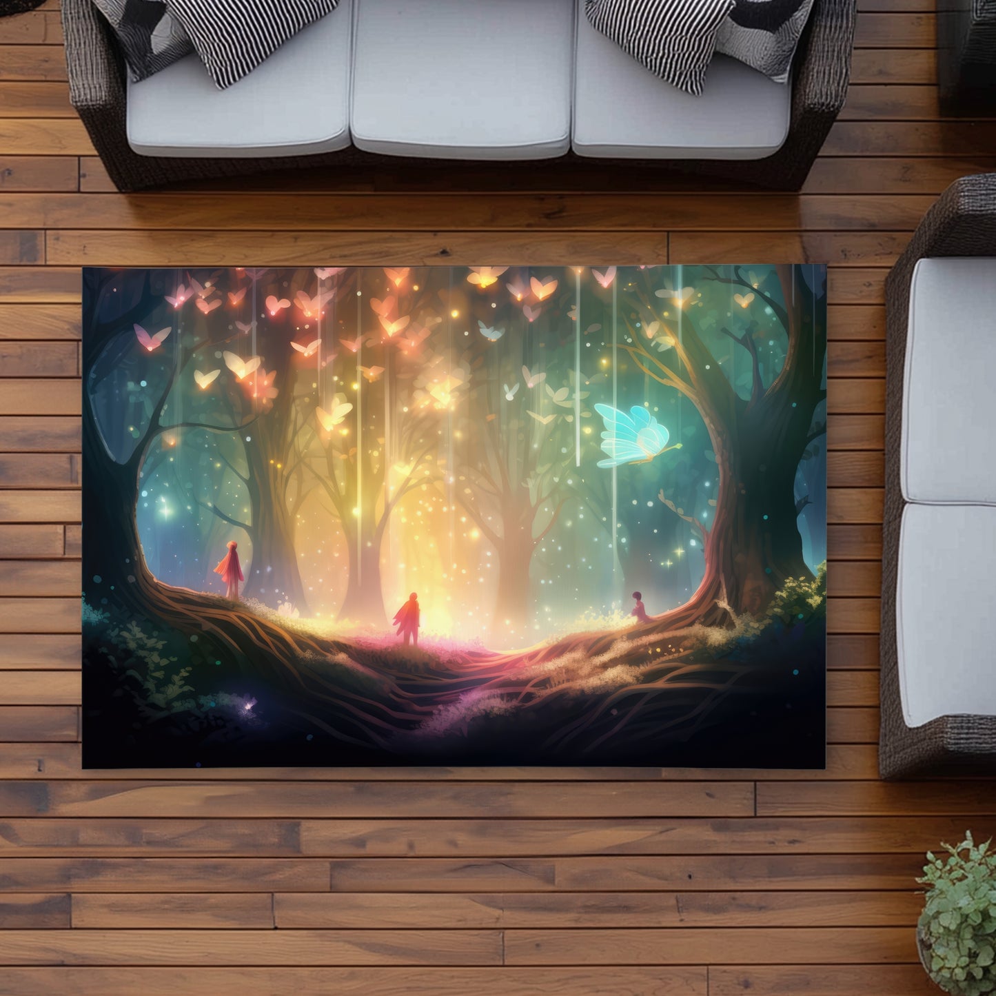 A dream come true - Pink outdoor area rug for home decor