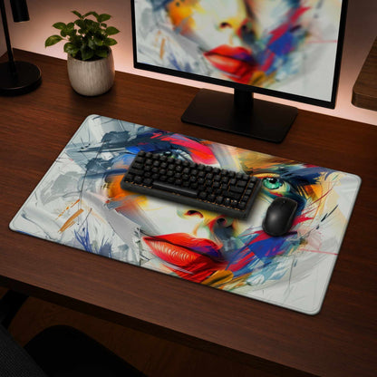 Tapis de jeu au look abstrait | Tapis de bureau élégant pour la décoration intérieure