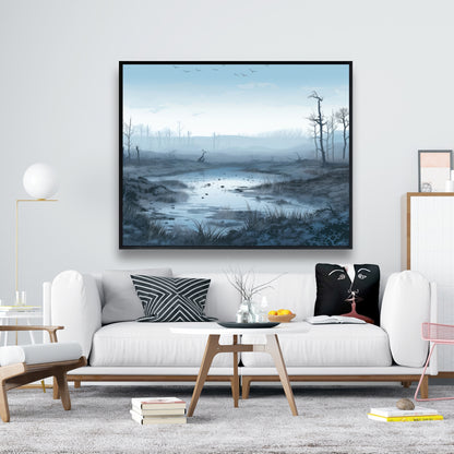 Swampy lands - 36"x36" Framed canvas
