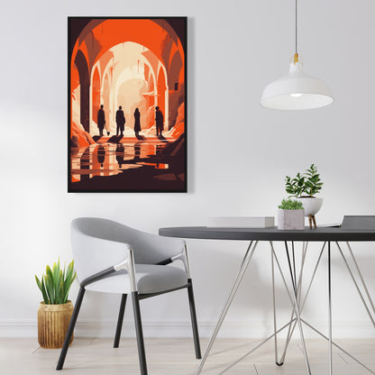 Faith Restored Beige Framed Canvas | Elegant Home Decor