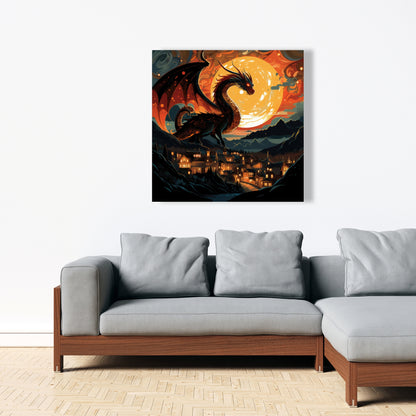 Imminent destruction - 32"x32" Canvas