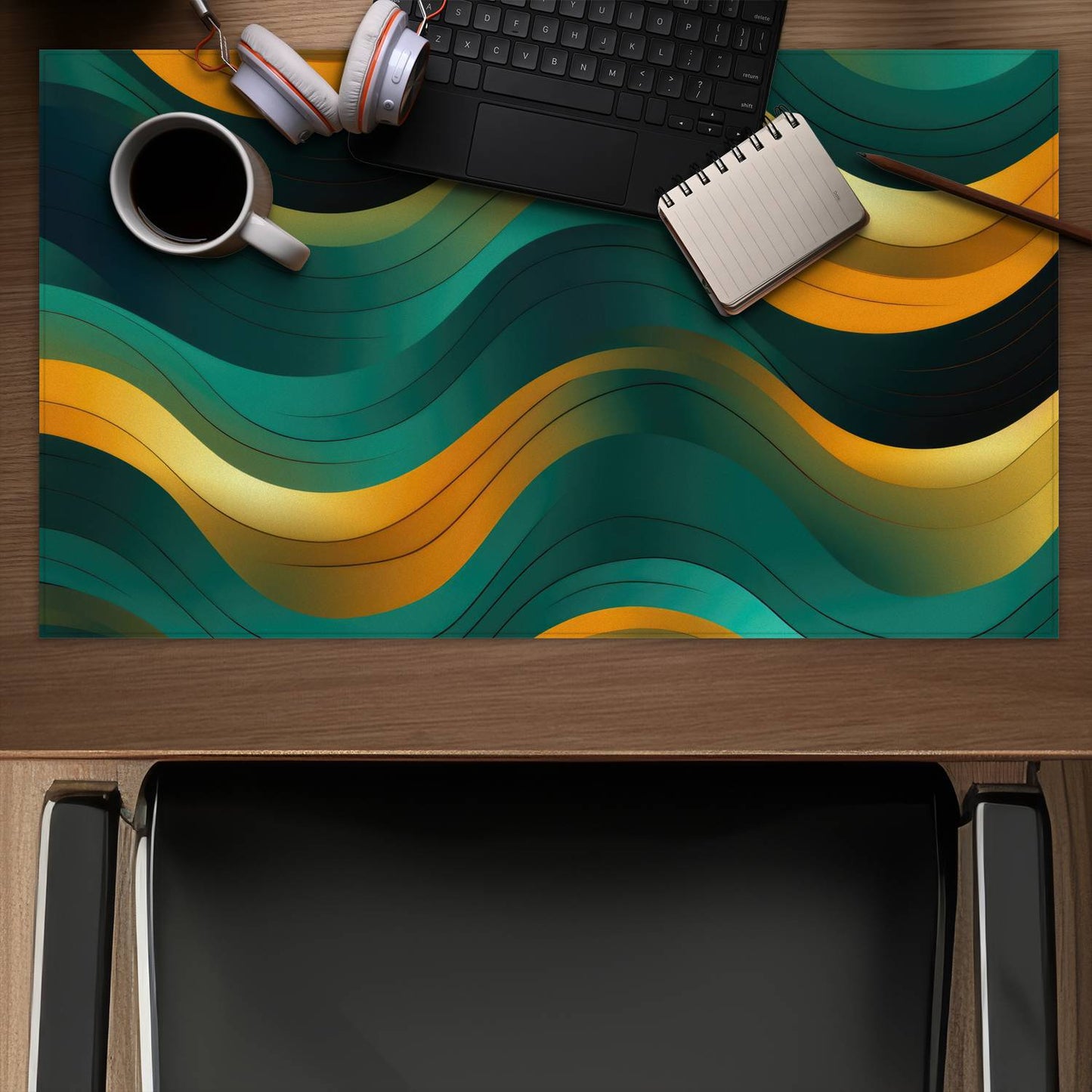 Voluptuous Turquoise Desk Mat for Stylish Home Decor