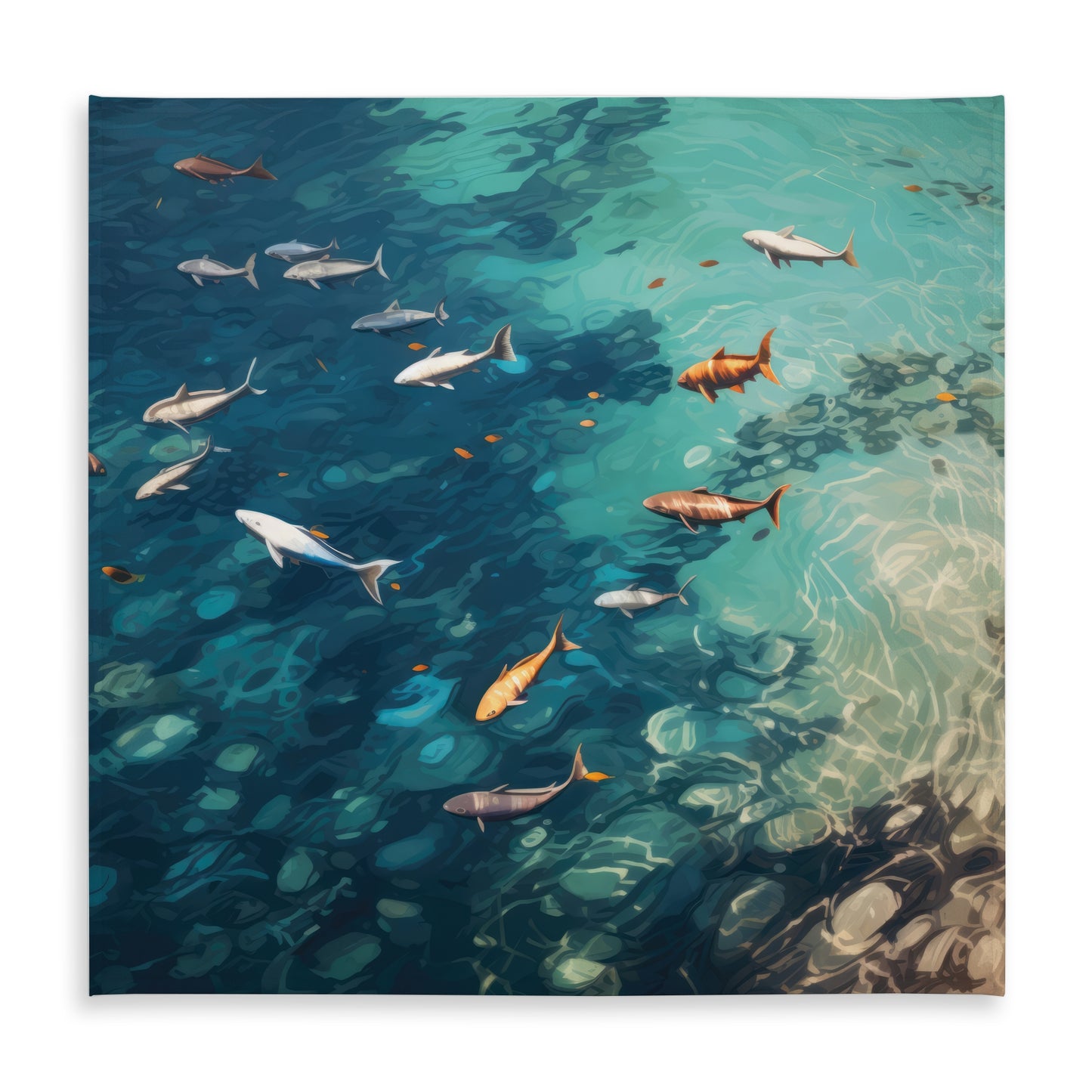 Nappe Swim Ahead - Articles de décoration essentiels pour l'intérieur et l'extérieur