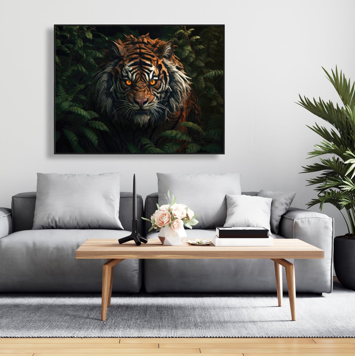 Predator Green Framed Canvas - Stylish Home Decor Accent