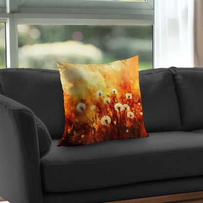 Dandelion fire - Throw Pillow