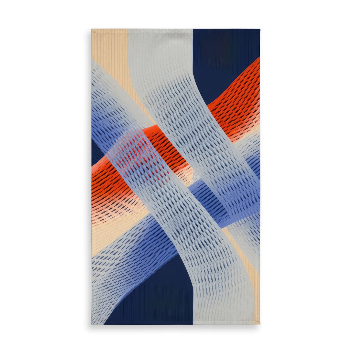 Abstract Threading Beige Tablecloth | Indoor Outdoor Decor