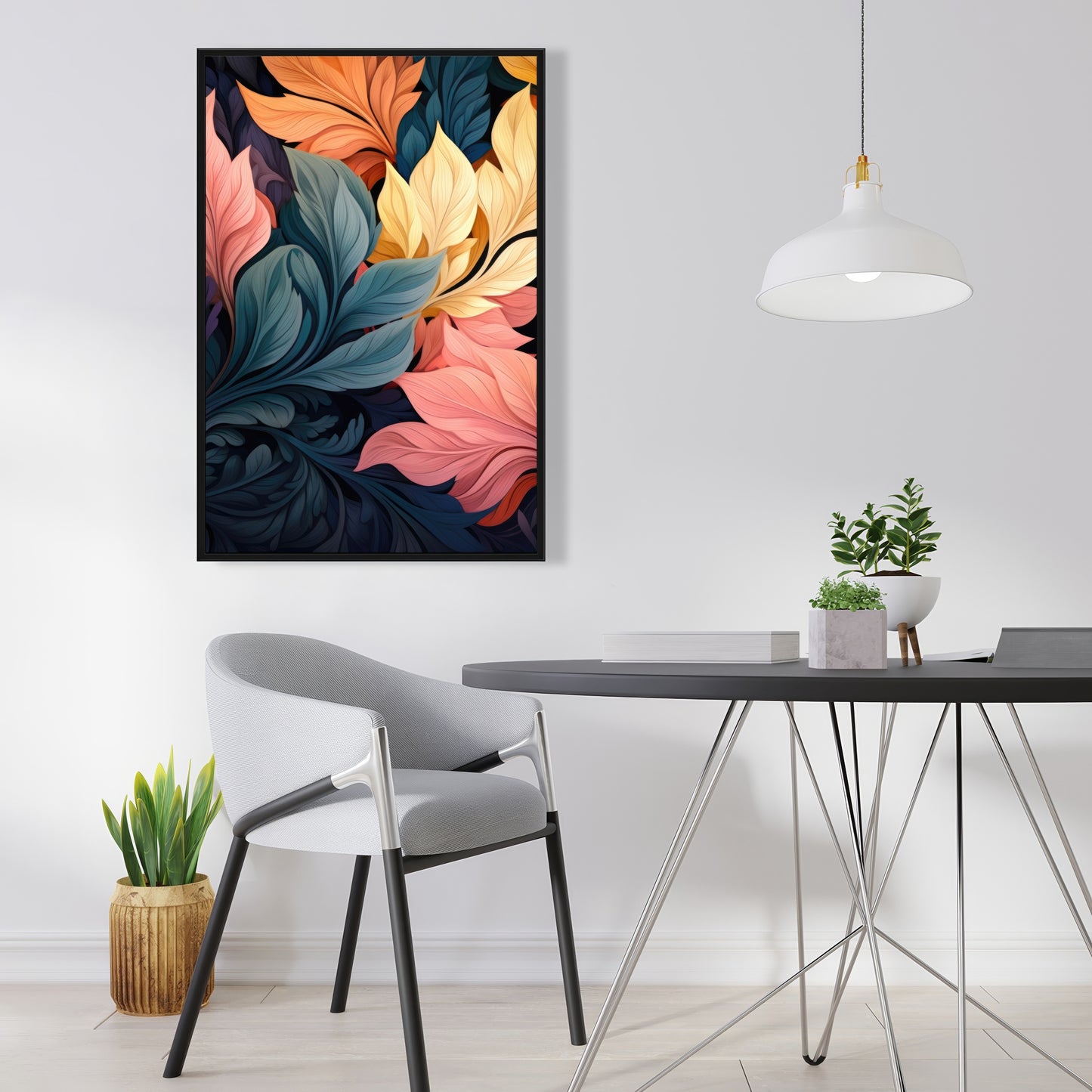 Pastel bloom - 36"x36" Framed canvas