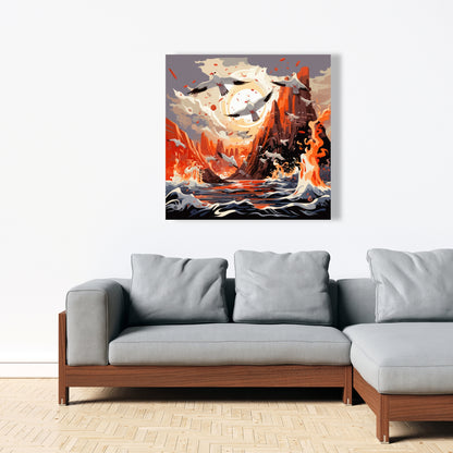 The escape - 32"x32" Canvas