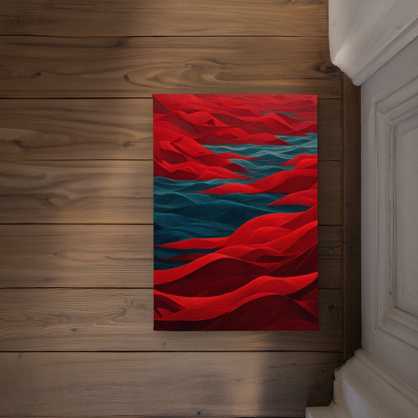 Red Sea Blue Indoor Outdoor Door Mat - Home Decor Essential