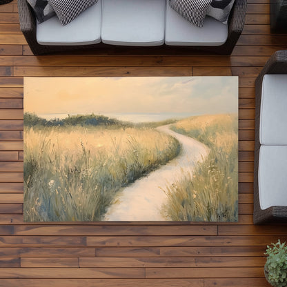 Soft Breeze White Outdoor Area Rug | Home Decor Essential