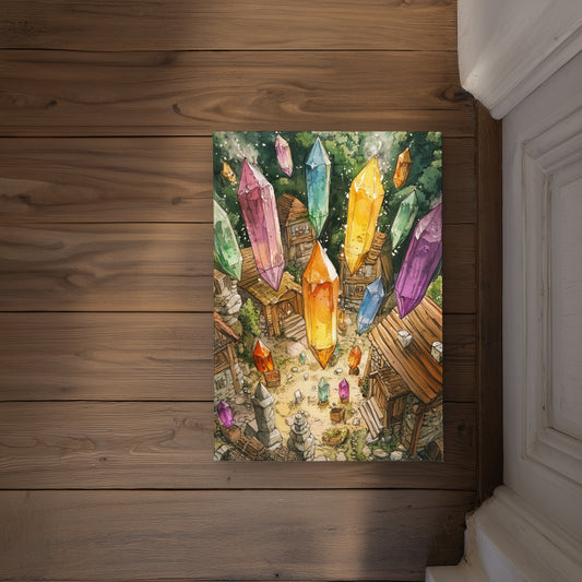 From Above Blue Indoor/Outdoor Door Mat - Decor Accessory