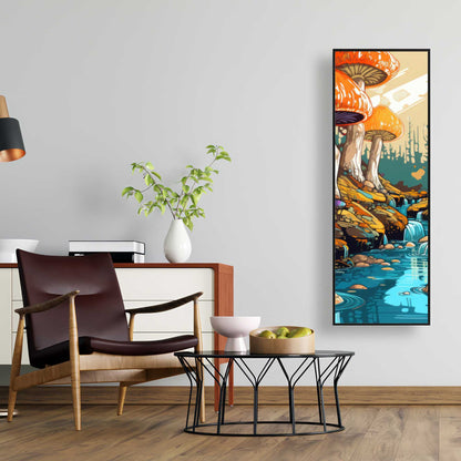 Wisdom Inbound - Orange Framed Canvas for Home Decor