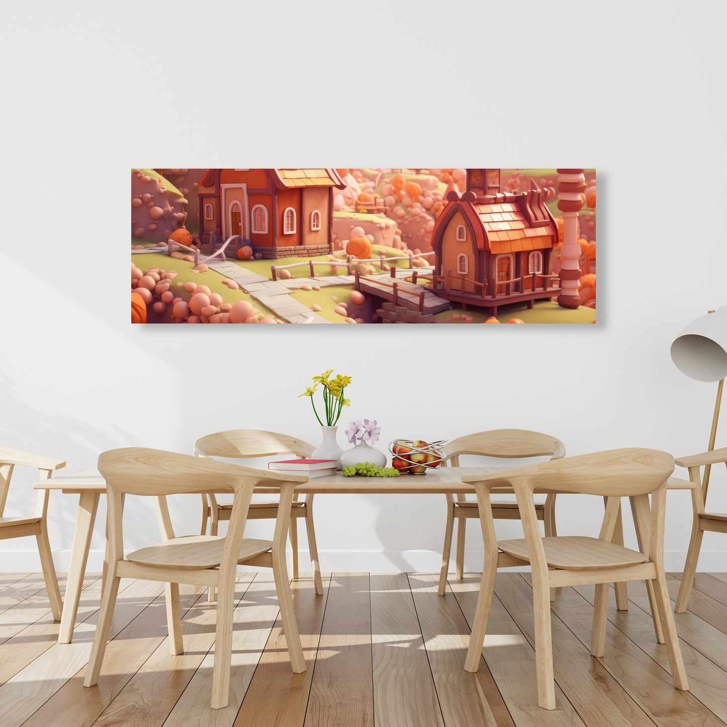 Toy Town - Orange Canvas Home Decor for Vibrant Spaces
