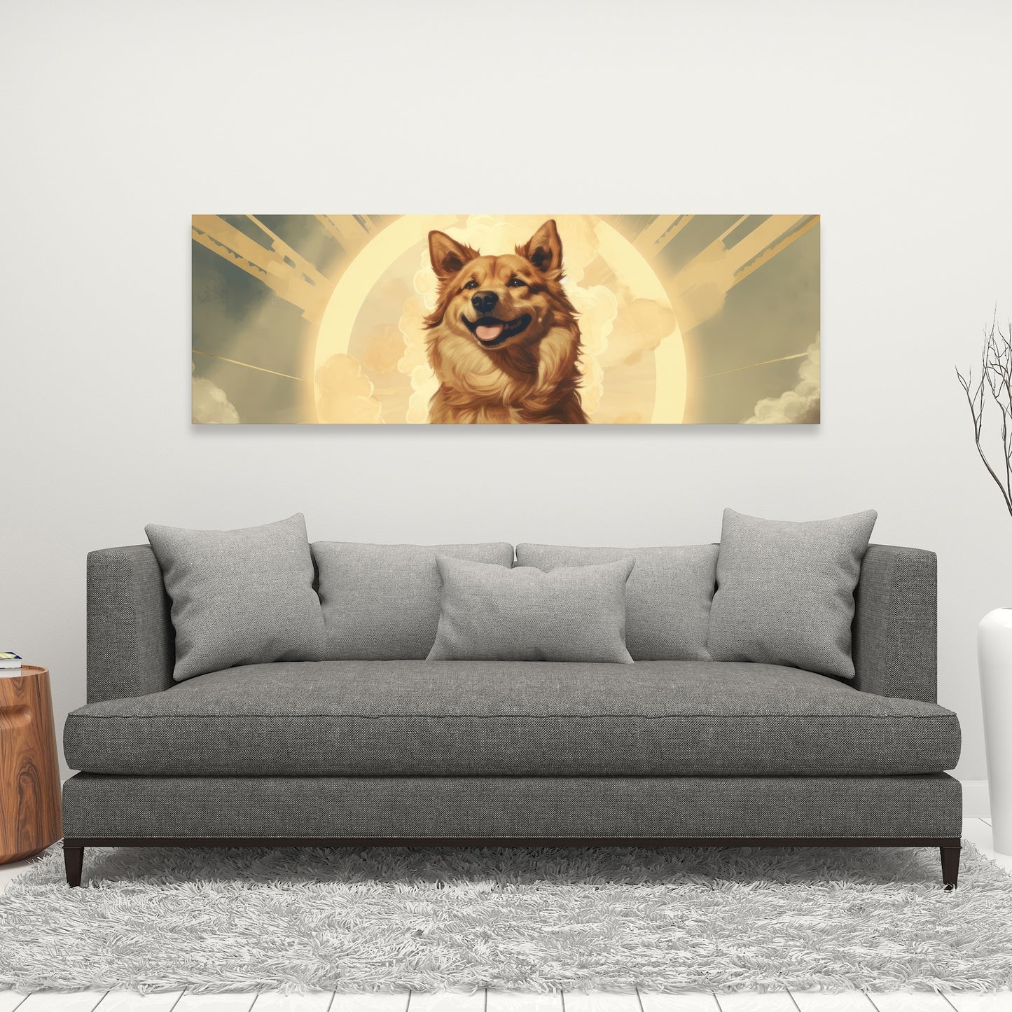 Man's best angel - 32"x32" Canvas