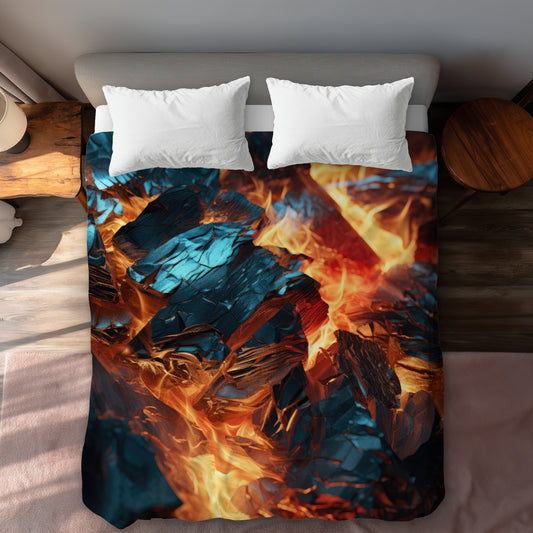 Cursed Visions Black Duvet Cover | Stylish Home Decor