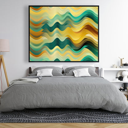 Rich by design - Orange Framed Canvas for Home Decor