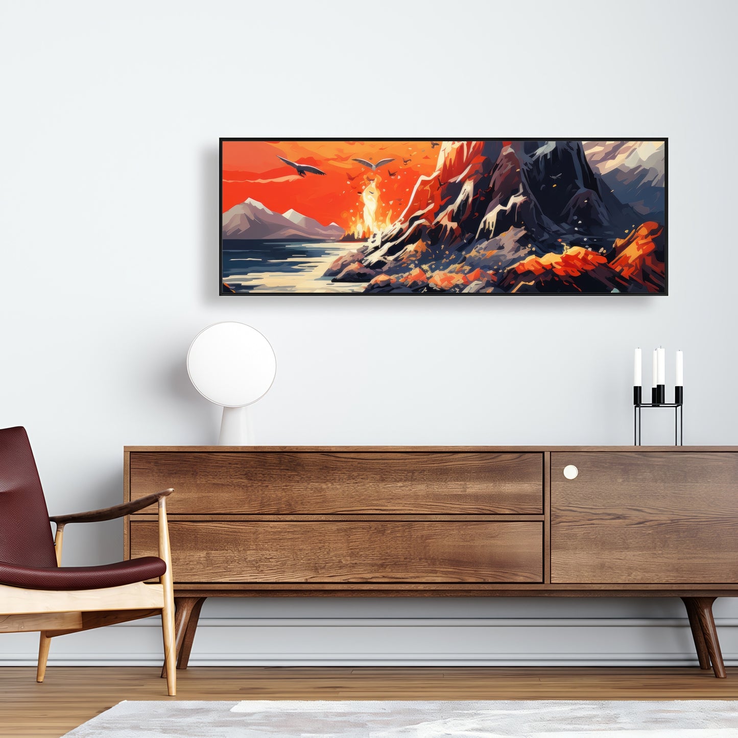 Towards danger - 36"x36" Framed canvas