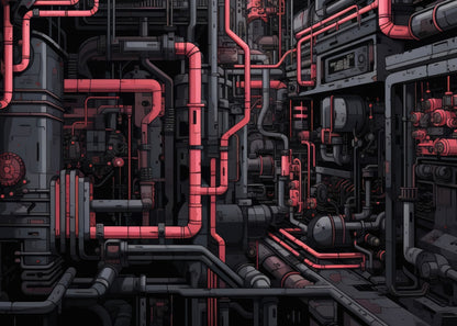 Tubular nightmare - 17"x24" Bath mat