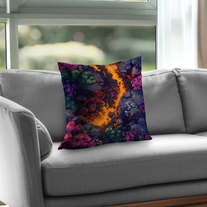 Hot River Gray Poly Twill Throw Pillow Insert for Home Decor