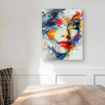 Abstract Look - Yellow Metal Print for Stylish Home Decor