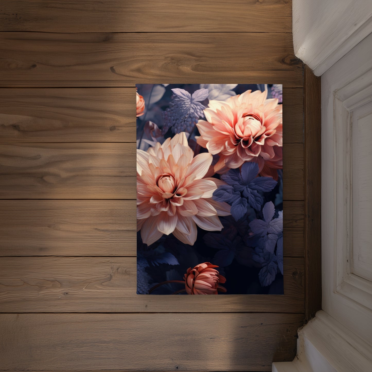 Pink and Purple Coral Indoor Outdoor Door Mat | Home Decor