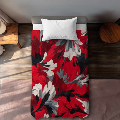 Housse de couette Red Flow | Linge de lit élégant pour la maison