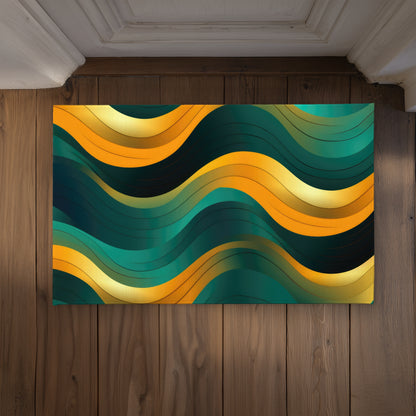 Voluptuous Turquoise Indoor Outdoor Door Mat | Home Decor