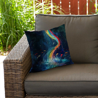 Swirl Poly Twill Throw Pillow - Stylish Home Decor Accent