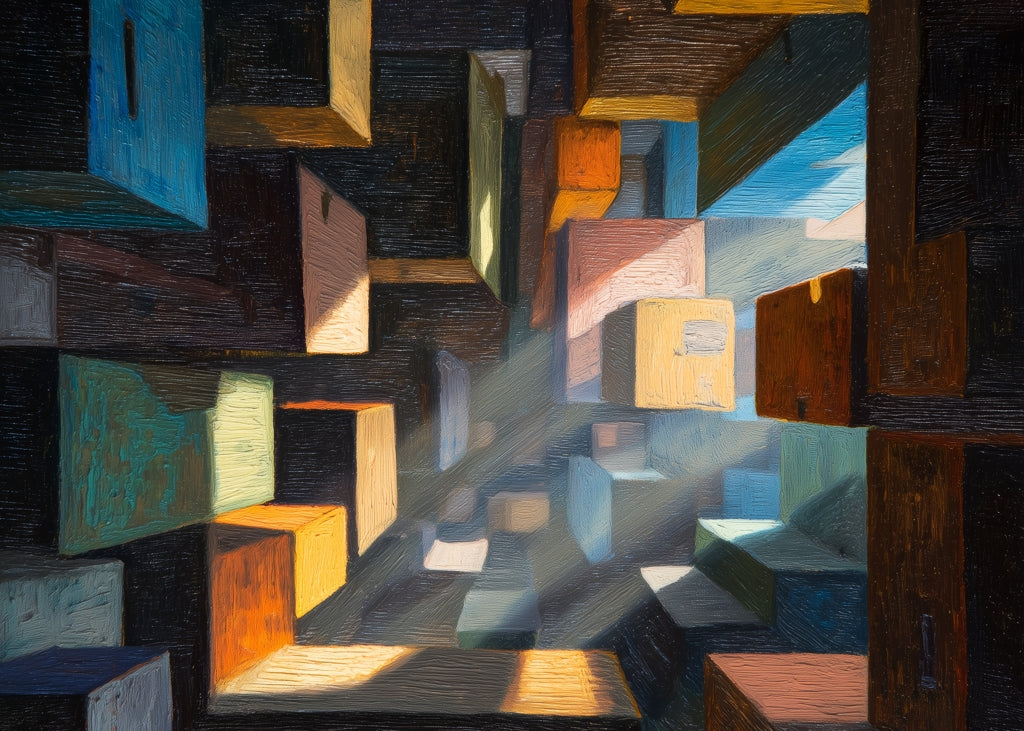 Boxed up Yellow Indoor Outdoor Door Mat - Decor Essential