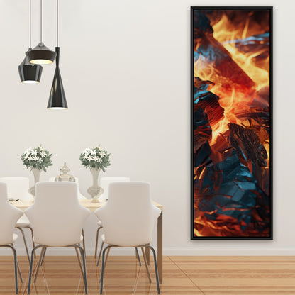 Cursed Visions - Yellow Framed Canvas for Home Decor