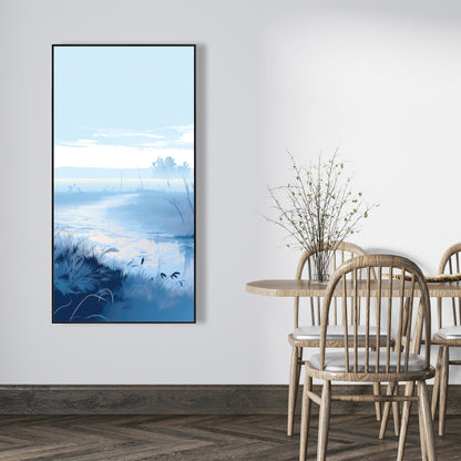 Cold swamp - 36"x36" Framed canvas