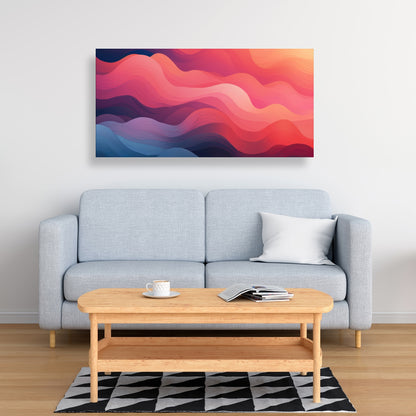 Ethereal Smoke - Pink Canvas Art for Elegant Home Decor