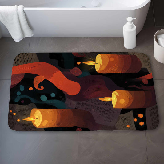 Whispers in Flame Bath Mat | Stylish Home Decor Accent