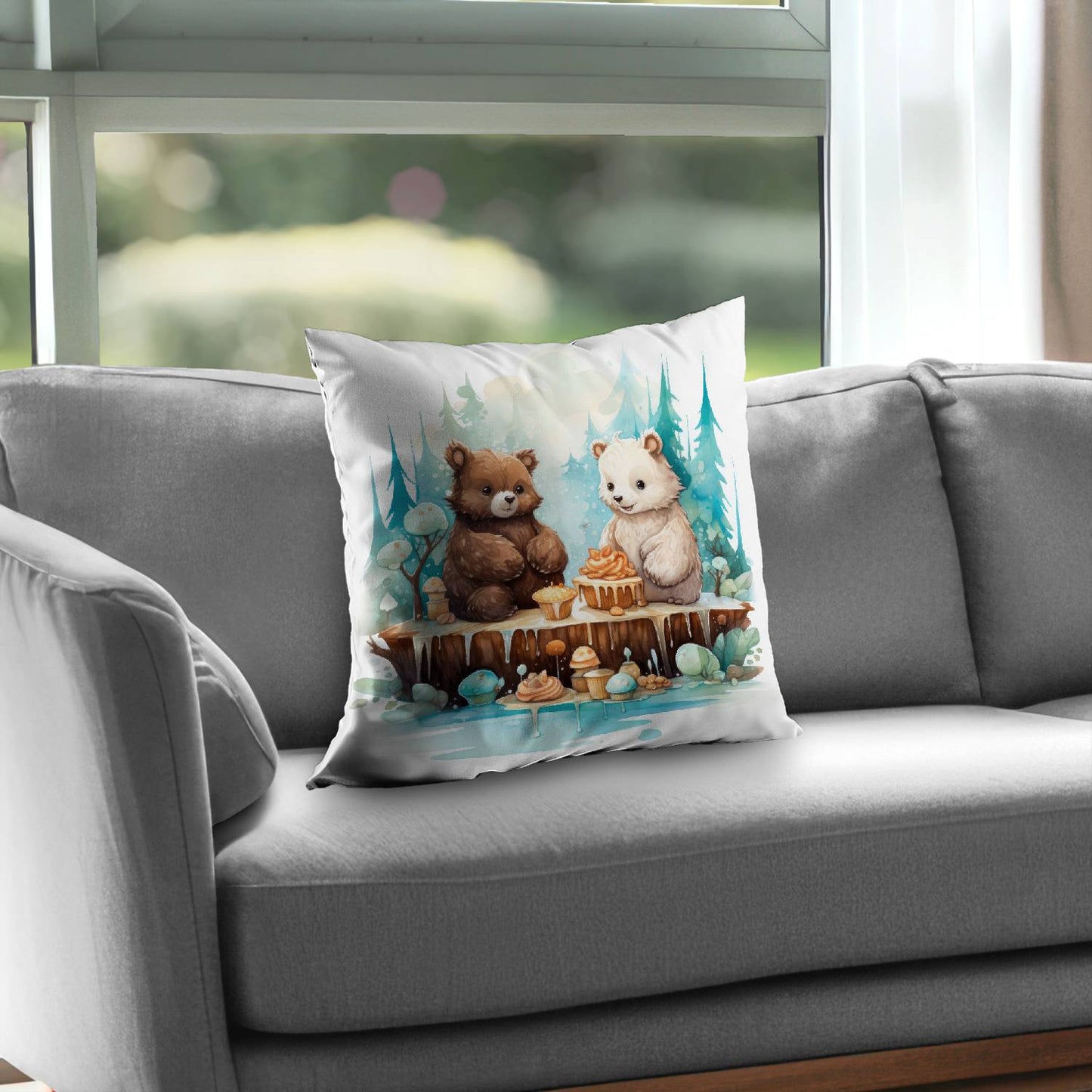 The dessert Turquoise Poly Twill Throw Pillow Insert | Home Decor