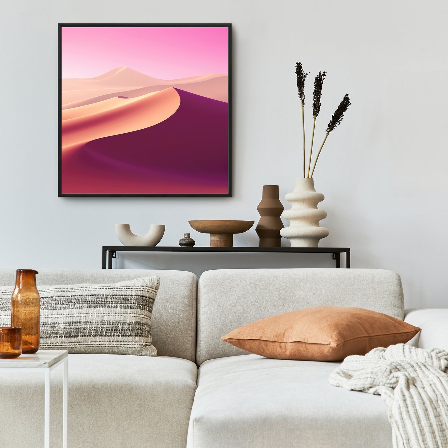 Calm dunes - 36"x36" Framed canvas
