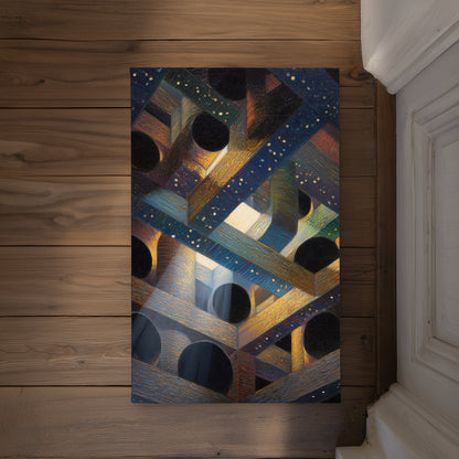 Pipe Dream Gray Indoor Outdoor Door Mat | Home Decor Accent