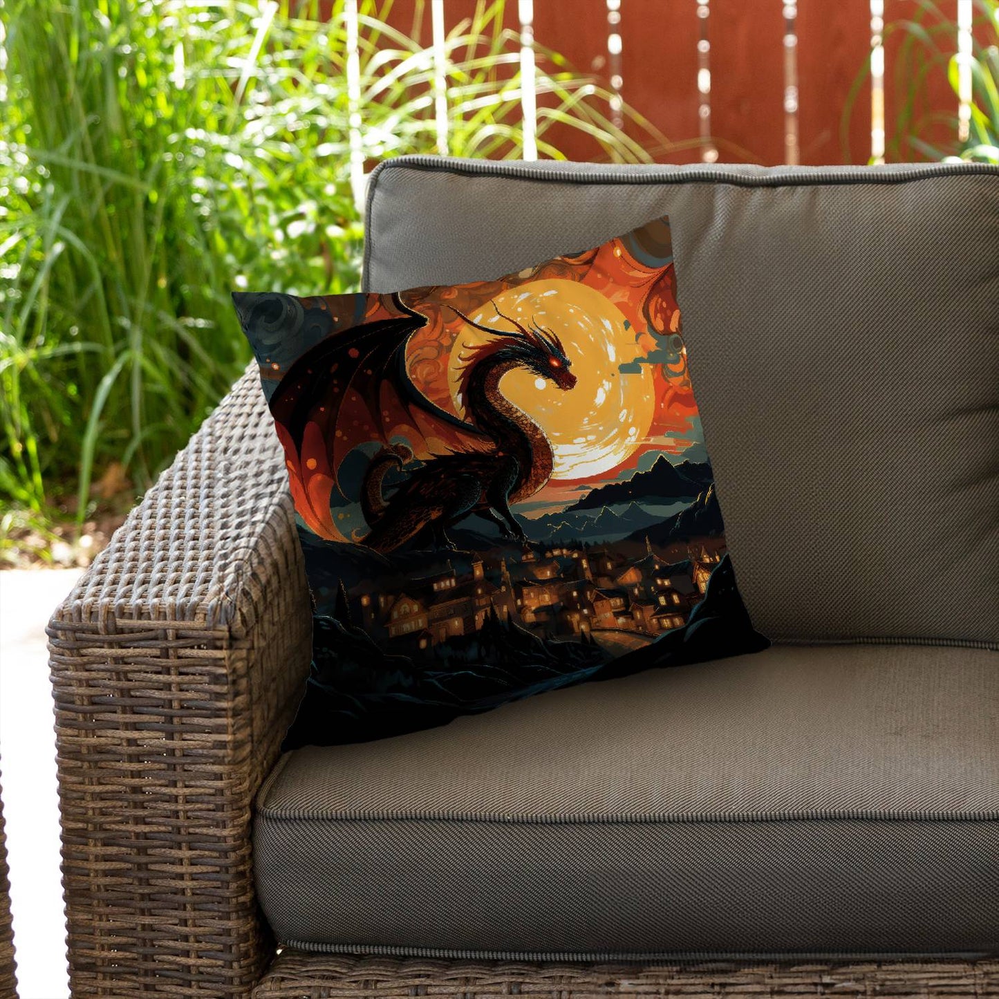 Imminent destruction - Throw pillow - Print on demand