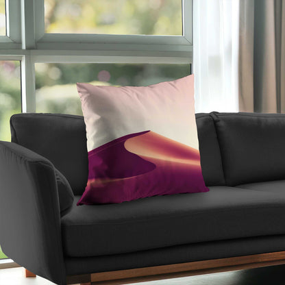 Coussin décoratif en sergé de polyester motif sable - décoration intérieure élégante