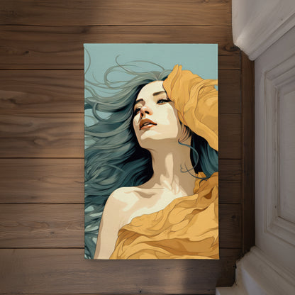 Sensual flow Beige Indoor Outdoor Door Mat | Home Decor