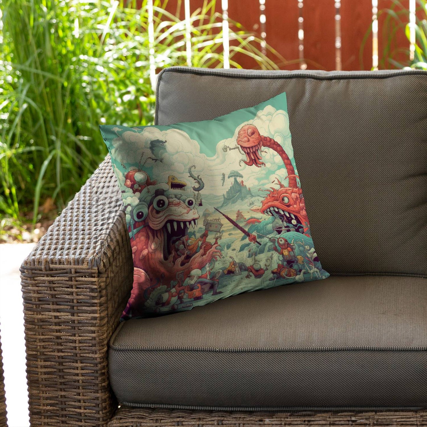 Day of reckoning - Throw pillow - Print on demand