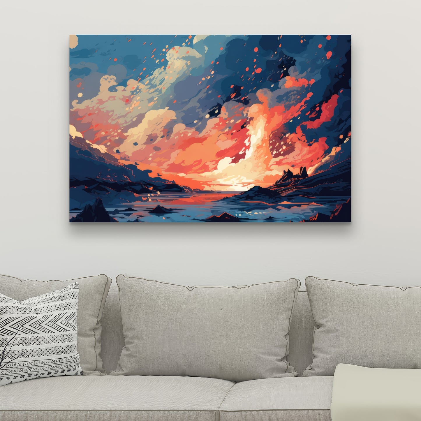 Magma does not wait - 32"x32" Canvas